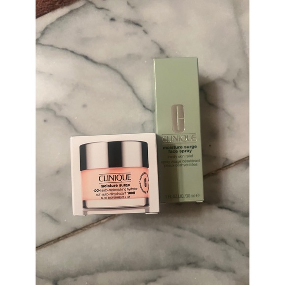 Clinique Other - Clinique Moisture Surge Face Cream & Face Spray Set Hydrating Skincare